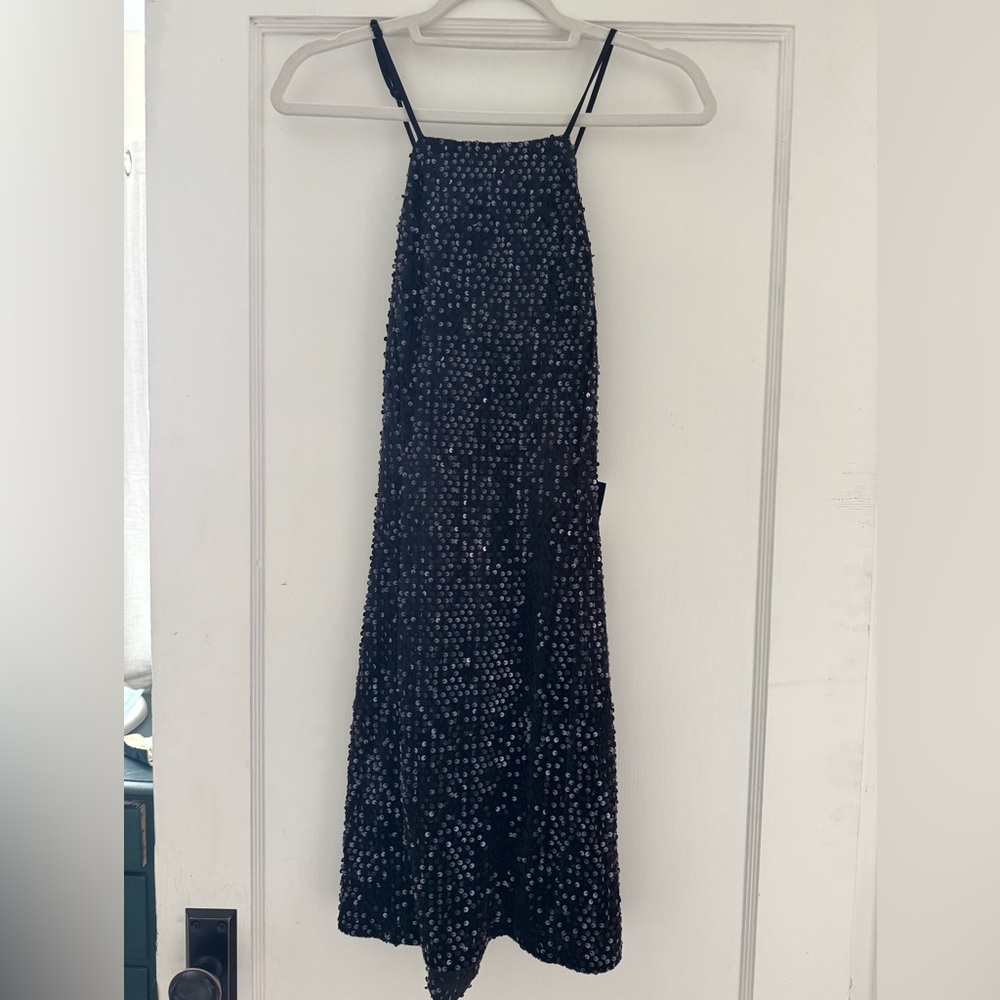 NWT Black Sequin Express Dress